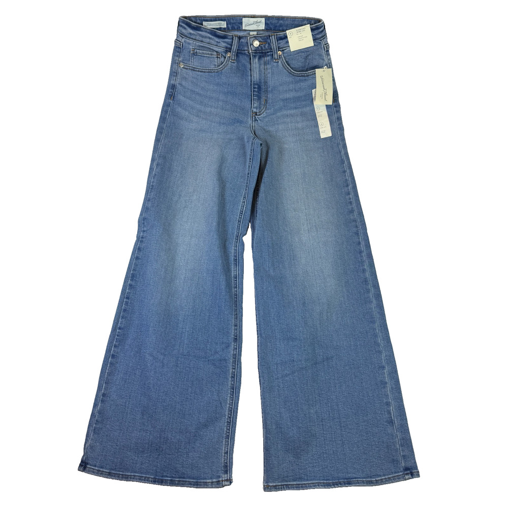 Universal Thread Womens High Rise Wide Leg Jeans Size 8 Medium Wash Denim - Picture 4 of 9